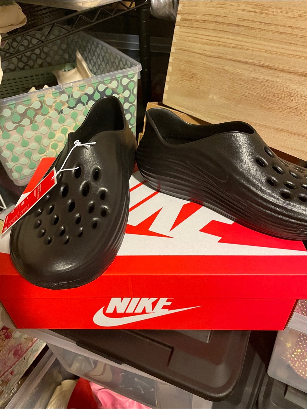 Nike Men’s Black Foam Clog Sandals
